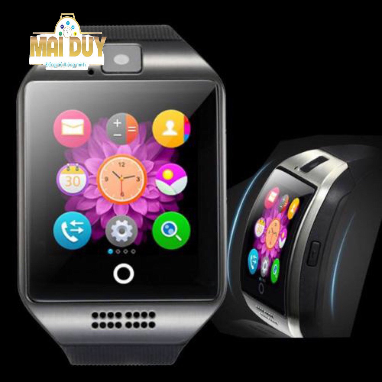 Đồng Hồ Thông Minh MAI DUY Q18 - Bluetooth V8 - Tích Hợp Nhiều Tính Năng Ưu Việt-Hàng Nhập Khẩu