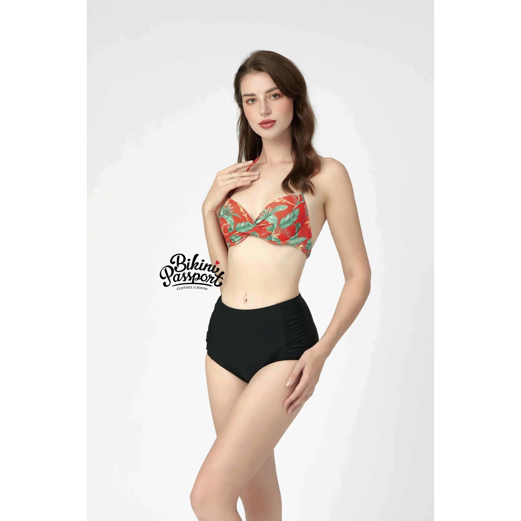 Áo bơi Nữ BIKINI PASSPORT kiểu dáng có Gọng- màu Cam - BS135_OR