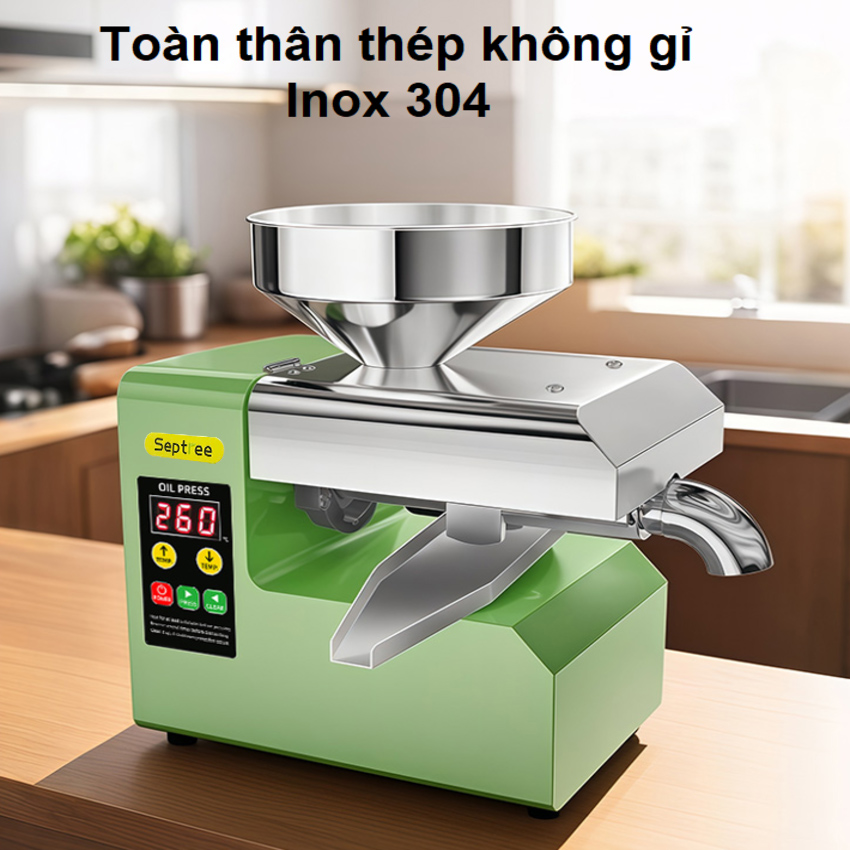 Máy ép dầu ăn thực vật, thế hệ mới thương hiệu Mỹ cao cấp Septree R6S - Hàng chính hãng
