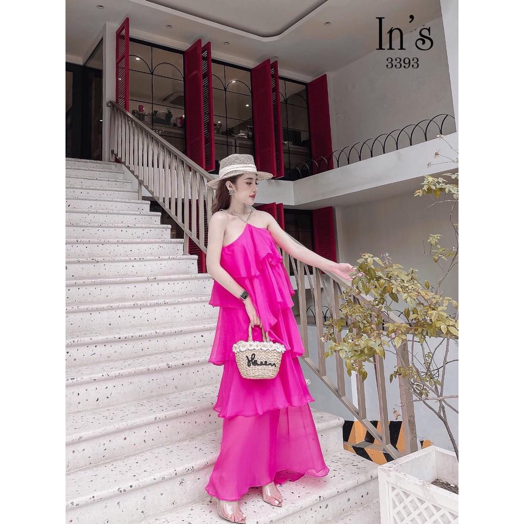 VÁY THIẾT KẾ VOAN YẾM MAXI PHỐI XÍCH