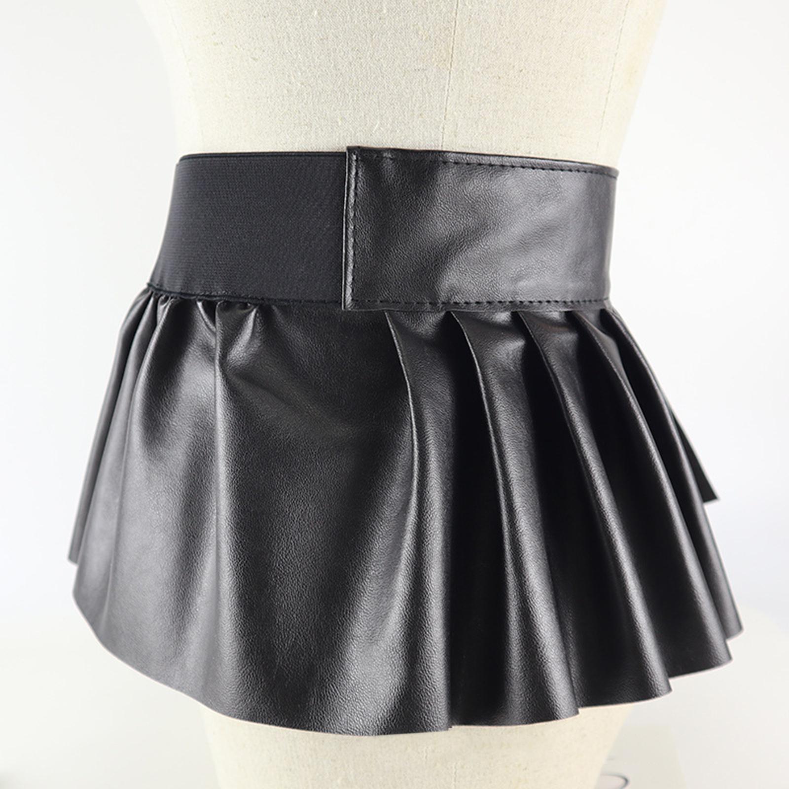 Fashion Waist Belt Skirts Wide Dresses High Waist Womens Belt Corset Ruffle