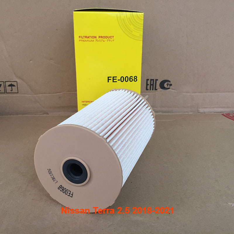 Lọc dầu nhiên liệu cho xe Nissan Terra 2.5 2018, 2019, 2020, 2021 16403LC40A mã FE0068-2