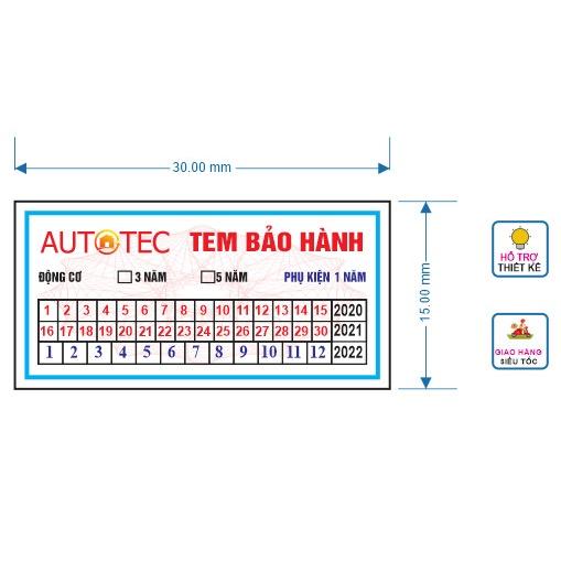 In tem bảo hành, tem vỡ, tem niêm phong theo yêu cầu