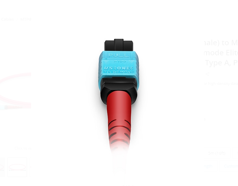 Dây nhảy quang MTP to MTP Female, OM4 Type A, 24 Fibers Elite Trunk Cable sample - Xmethod Network - Hàng chính hãng