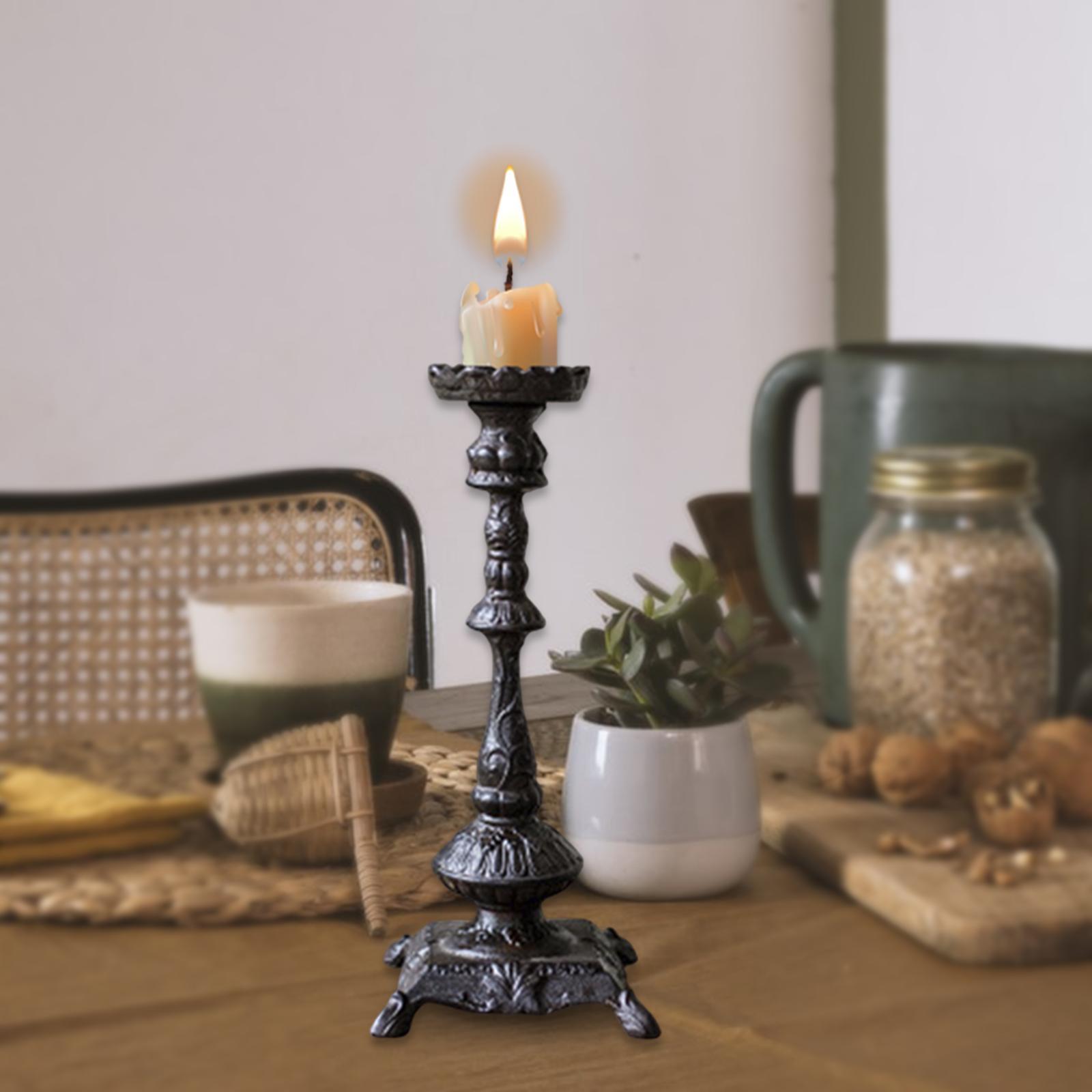 Metal Candelabra Rustic for Candlelight Dinner Props Dining Table Decor