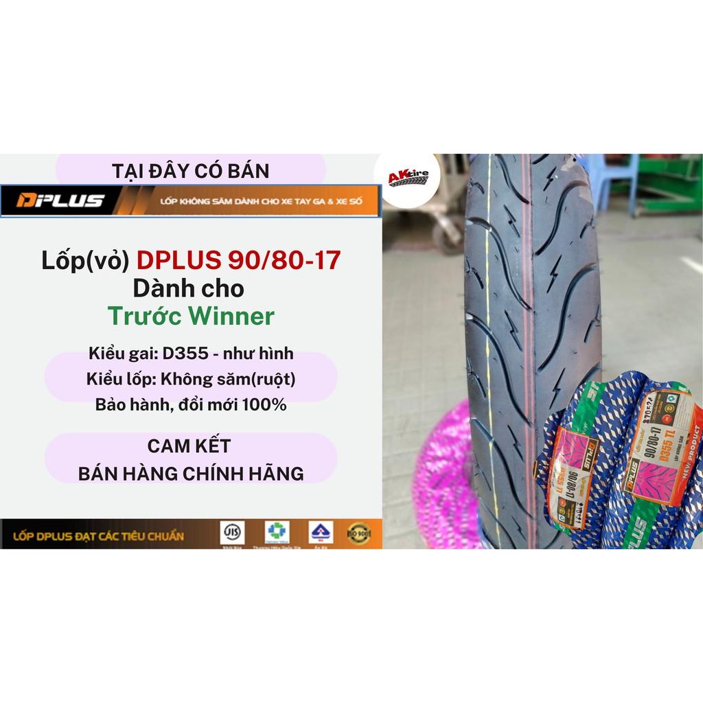 Lốp DPLUS 90/80-17 Dành cho Trước Winner, FZ150 CÔNG NGHỆ NHẬT JIS
