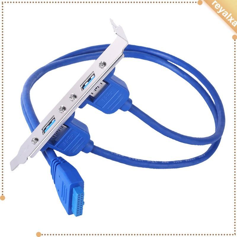 Dây cáp chuyển đổi 2 cổng USB 3.0 sang 20 pin cho bảng điều khiển lưng