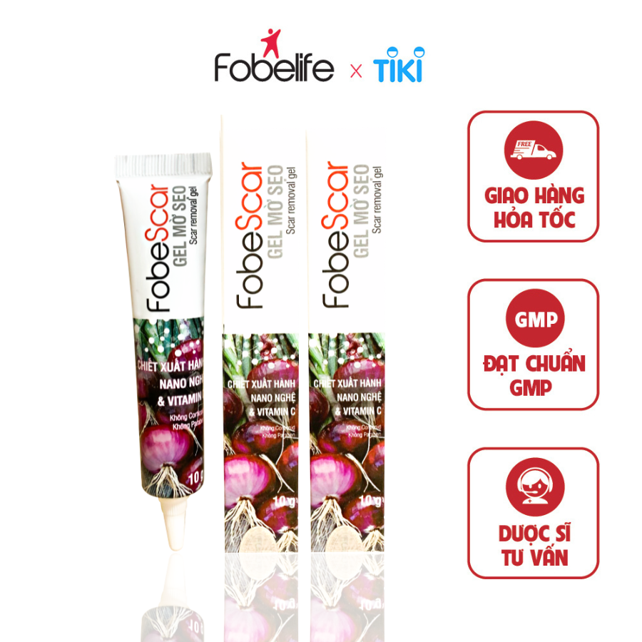 Combo 2 Tuýp Gel Bôi Làm Mờ Sẹo Vết Rạn Da Fobe Scar - Tuýp 10 gram