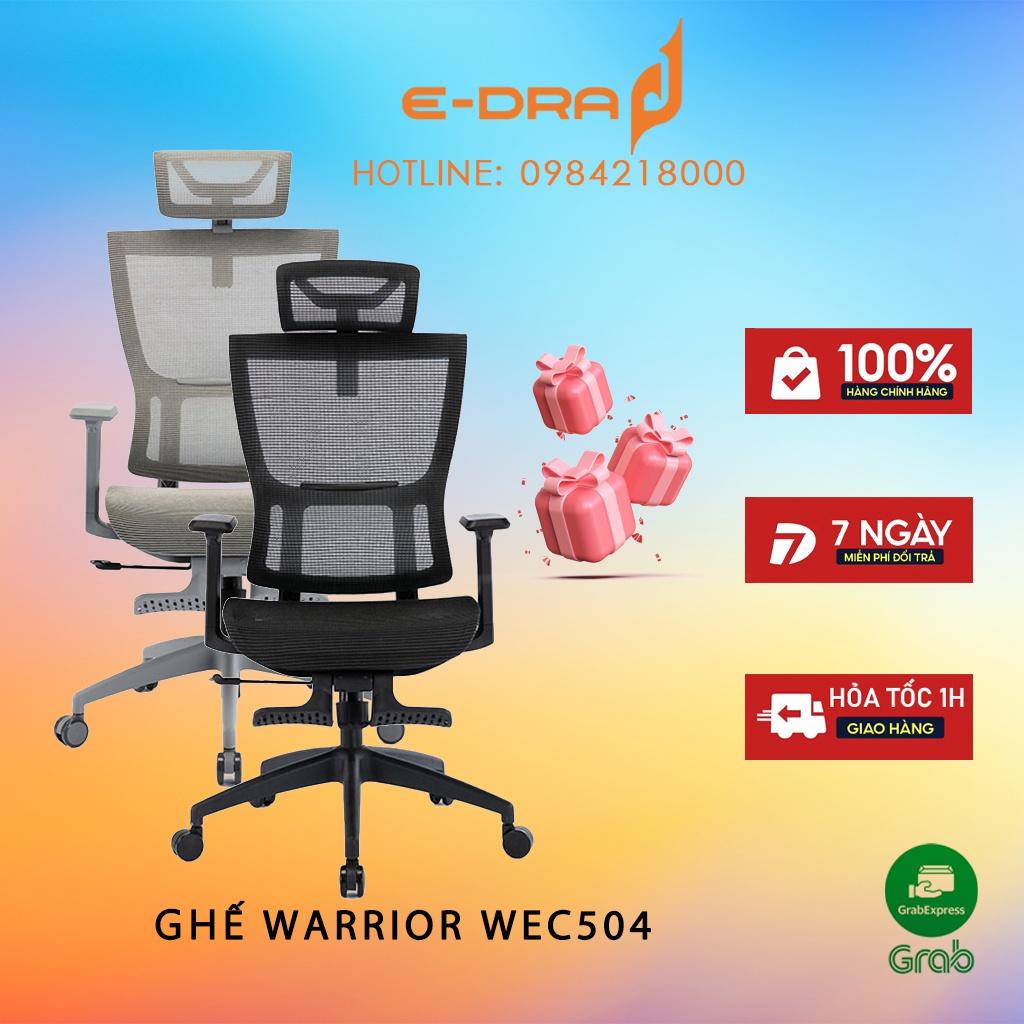 Ghế Công Thái Học Warrior Hero Series WEC504 (Đen/ Xám)