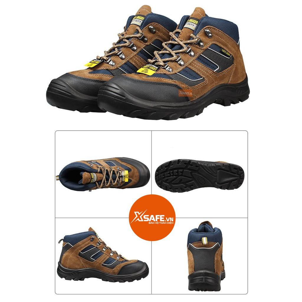 Giày bảo hộ lao động nam Jogger X2000 S3 SRC da bò lộn bền bỉ, thoáng khí, chống nước, đâm xuyên, trơn trượt -