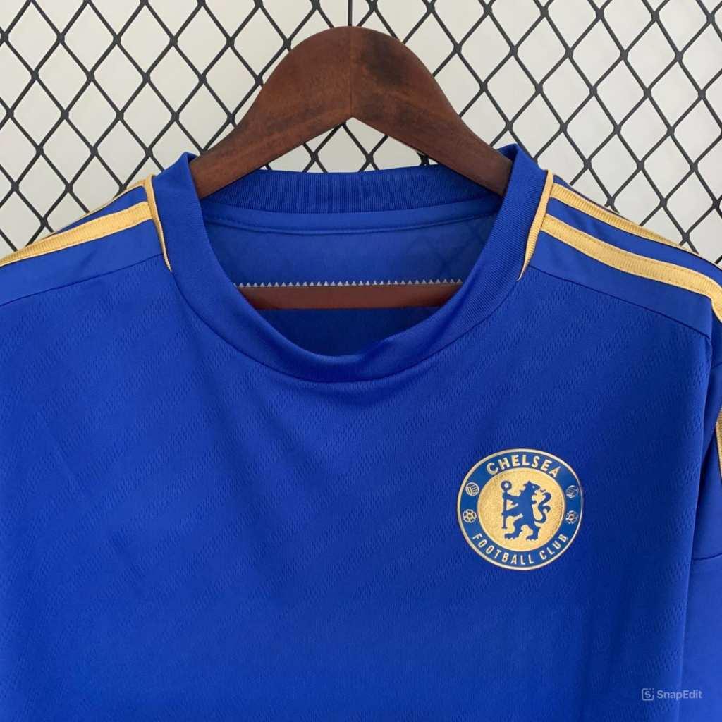 Áo Bóng Đá Retro Chelsea 2012 Dài Tay - Sân Nhà bản cao cấp vải Cotton Polyester