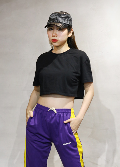 Áo Áo Croptop Ngắn Tay Form Rộng