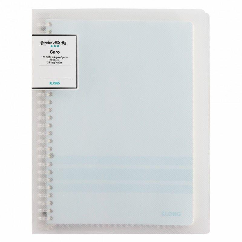 Sổ Caro file nhựa kẹp còng B5 40 tờ; MS: 544