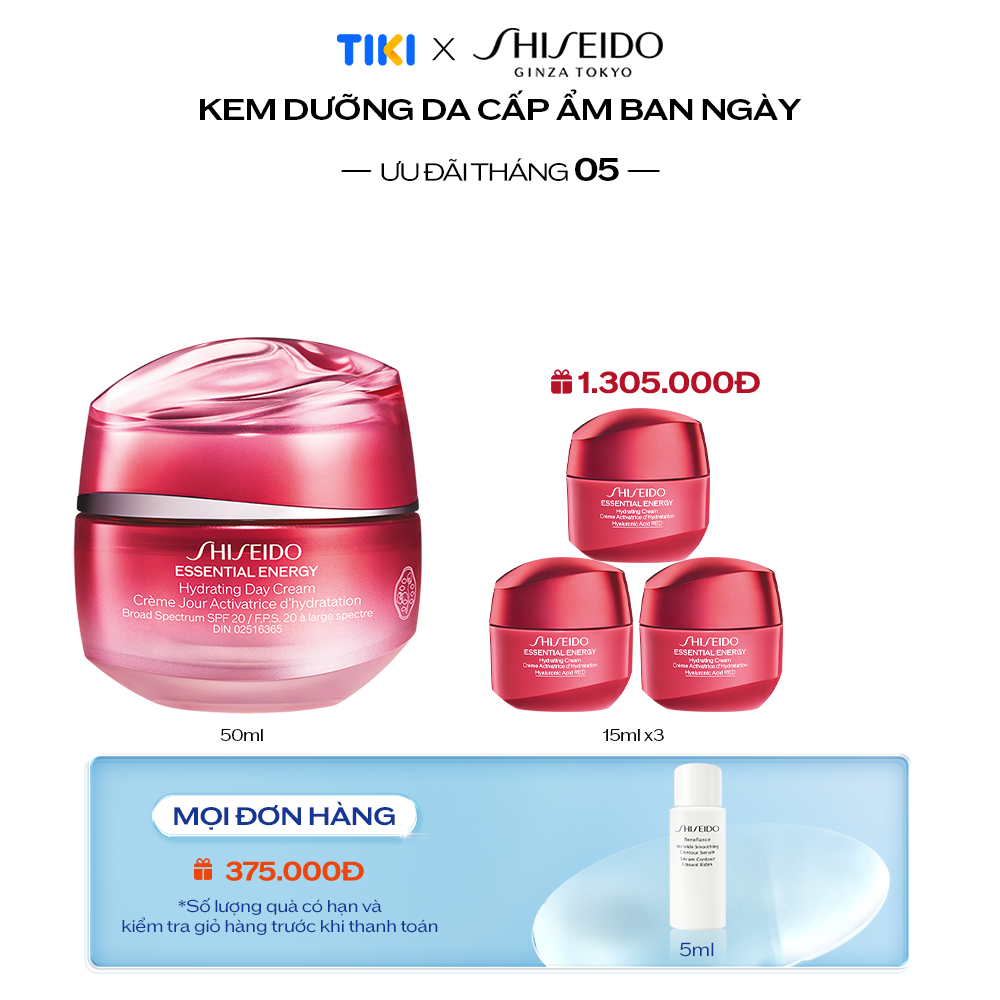 Kem dưỡng da ban ngày Shiseido Essential Energy Hydrating Day Cream 50ml