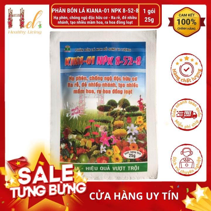 Phân Bón NPK Phân Bón Siêu Lân - KINA 01 NPK 8-52-8 Kích Rễ, Đẻ Nhánh, Tạo Nhiều Hoa, Ra Hoa Đồng Loạt