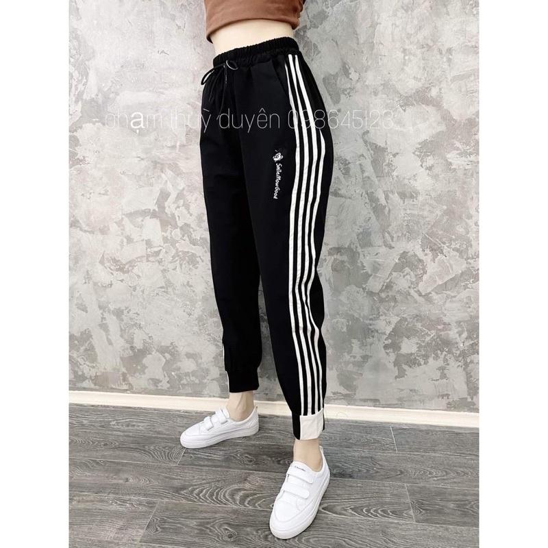 Quần Gió jogger Thêu micky BO GẤU/ Hàng đẹp/ Quần thể thao đẹp