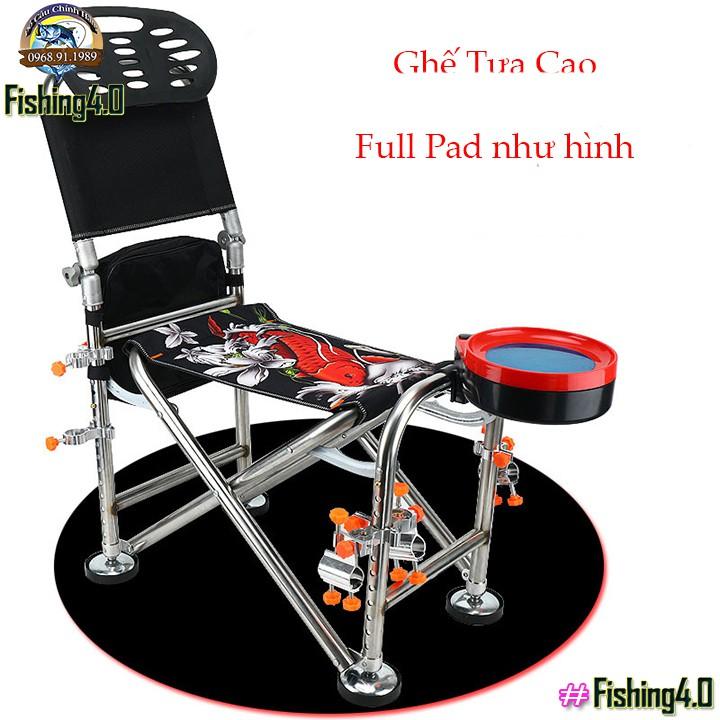 GHẾ ĐỊA HÌNH - GHẾ NGỒI CÂU ĐÀI - Ghế câu cá địa hình- FULL PAD - MSP : GĐH01