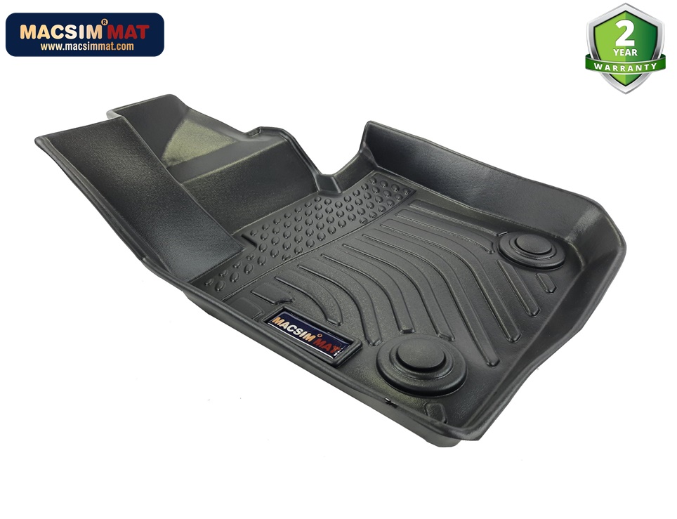Thảm lót sàn xe ô tô Mini Cooper Hardtop 2 Door 3D 2014 - 2021 Nhãn hiệu Macsim chất liệu nhựa TPV cao cấp màu đen
