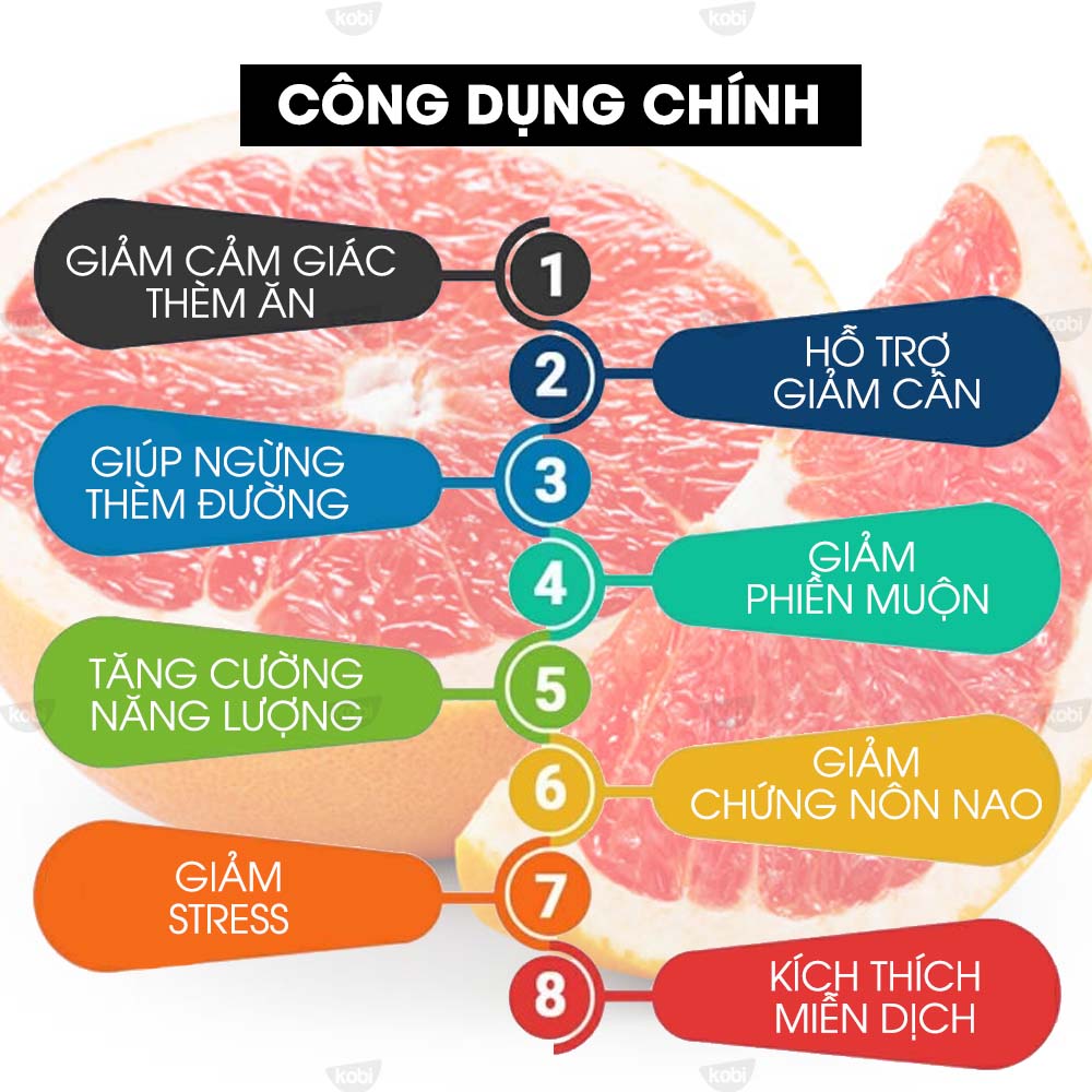 Tinh Dầu Bưởi Hồng Kobi - Tinh Dầu Thiên Nhiên Nguyên Chất, Tinh Dầu Xông Phòng, Giúp Giảm Stress, Xua Đuổi Côn Trùng Và Khử Mùi Hiệu Quả, Thích Hợp Dùng Với Đèn Xông Và Máy Khuếch Tán Tinh Dầu (5ml)