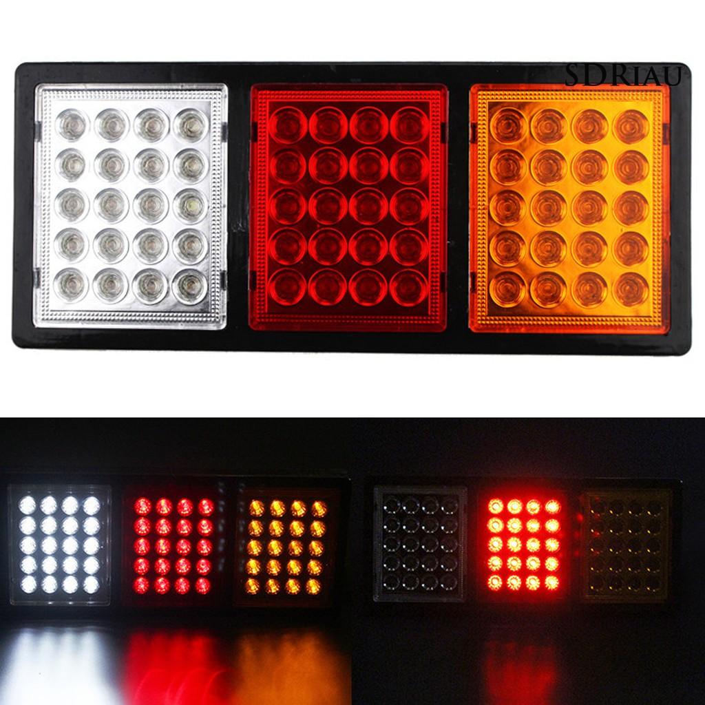 Bộ 2 Đèn Led Chống Thấm Nước Dc 12v / 24v 60 Bóng Chất Lượng Cao