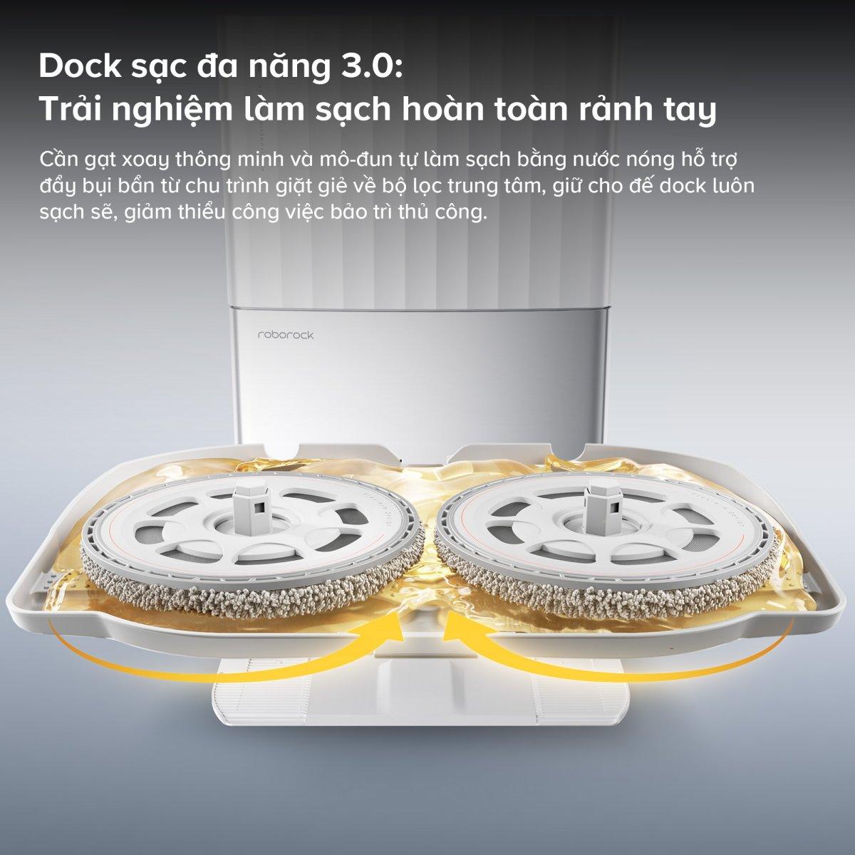 Robot Hút Bụi Lau Nhà Roborock QRevo EdgeT Lực Hút 18.500 Pa - Hàng Chính Hãng