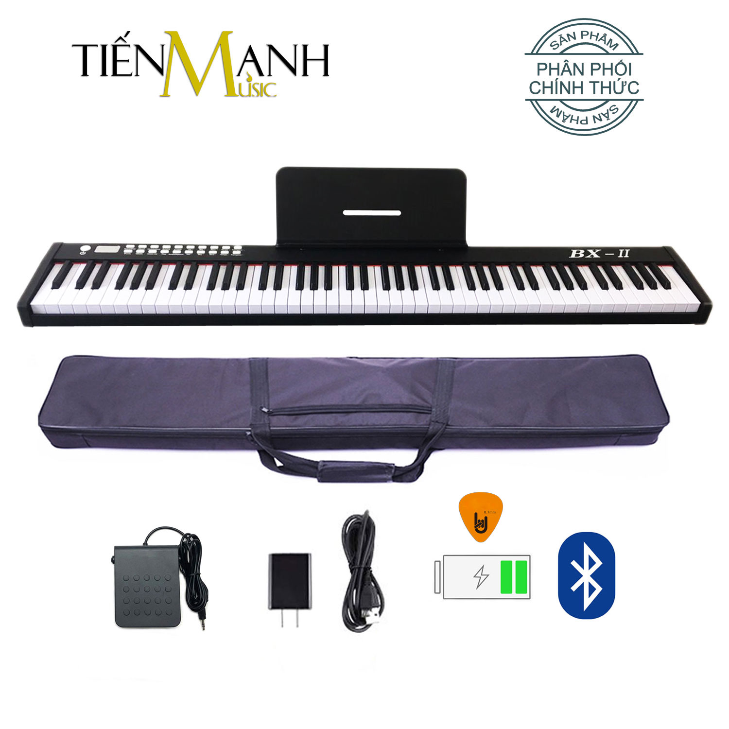 Đàn Piano Điện BX-II Bora 88 Phím nặng Cảm ứng lực BX-02 - Midi Keyboard Controllers BX2 BXII - Kèm Móng Gẩy DreamMaker