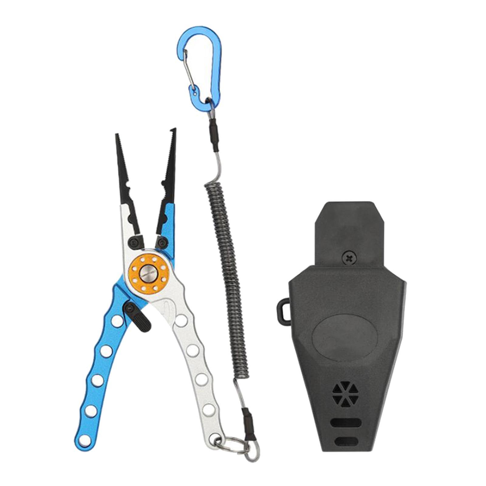 Fishing Pliers Fly Fishing Gear Hook Remover, Professional for Freshwater Saltwater Gear Multi Tool Lightweight Braid Line Cutting Scissors