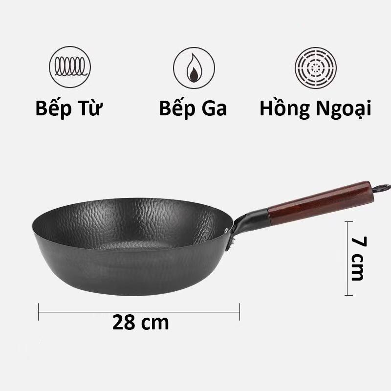 Chảo Chống Dính Sâu Lòng Dành Cho Bếp Từ Kích Cỡ 28cm