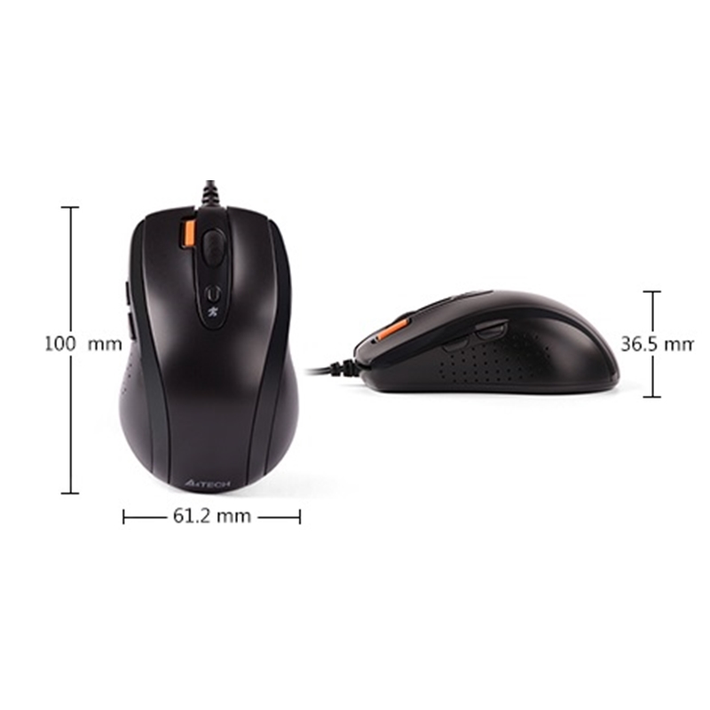 Chuột Quang Có Dây A4Tech N-70FX 1600DPI Công nghệ V-track - Hàng Chính Hãng