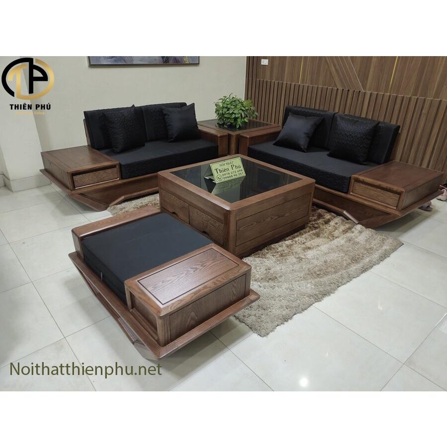 Hàng Kỹ - Sofa Văng Thuyền Gỗ Sồi Cao Cấp Mã TP-178 Giá Tại Xưởng