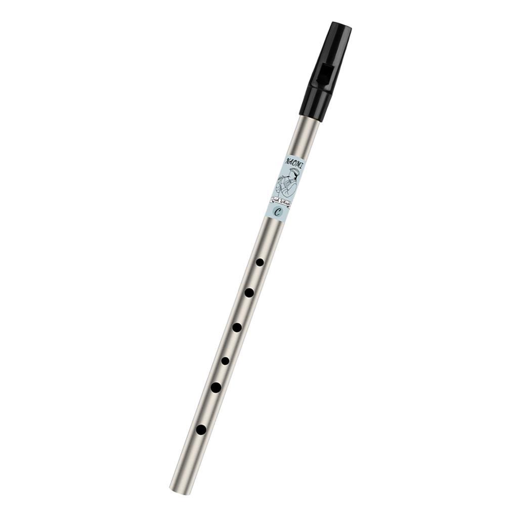 Triditional Irish Tin Whistle Flute 6 Hole Tin Penny Whistle High D Gold