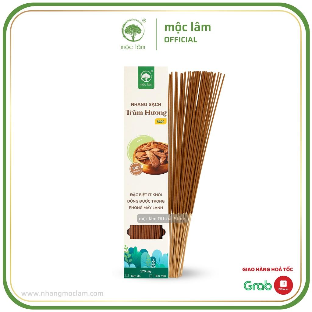 Nhang Trầm Hương MỘC LÂM 38cm 170cây, Nhang Sạch Ít Khói Ít Tàn, Hương Dịu Nhẹ, Nhang Phòng Máy Lạnh