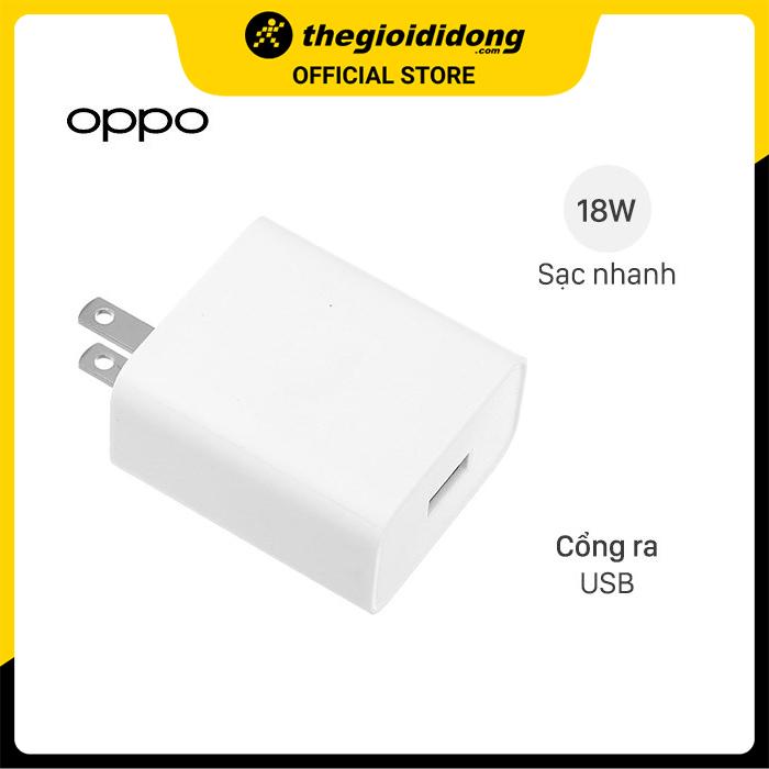 Adapter Sạc 18W OPPO OP92KAUH Trắng - Hàng chính hãng