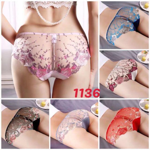 Combo 5 Quần lót ren thêu hoa xuyên thấu quyến rũ thu hút mọi ánh nhìn