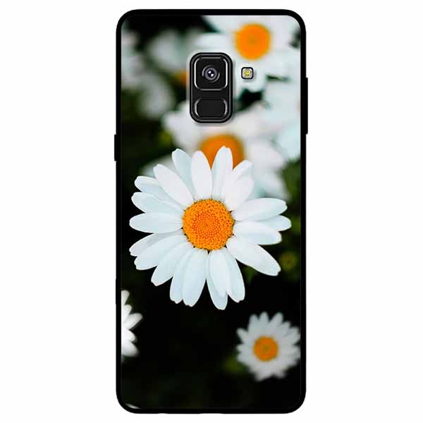 Ốp lưng dành cho Samsung A8 2018 mẫu Cúc Trắng Mờ Ảo