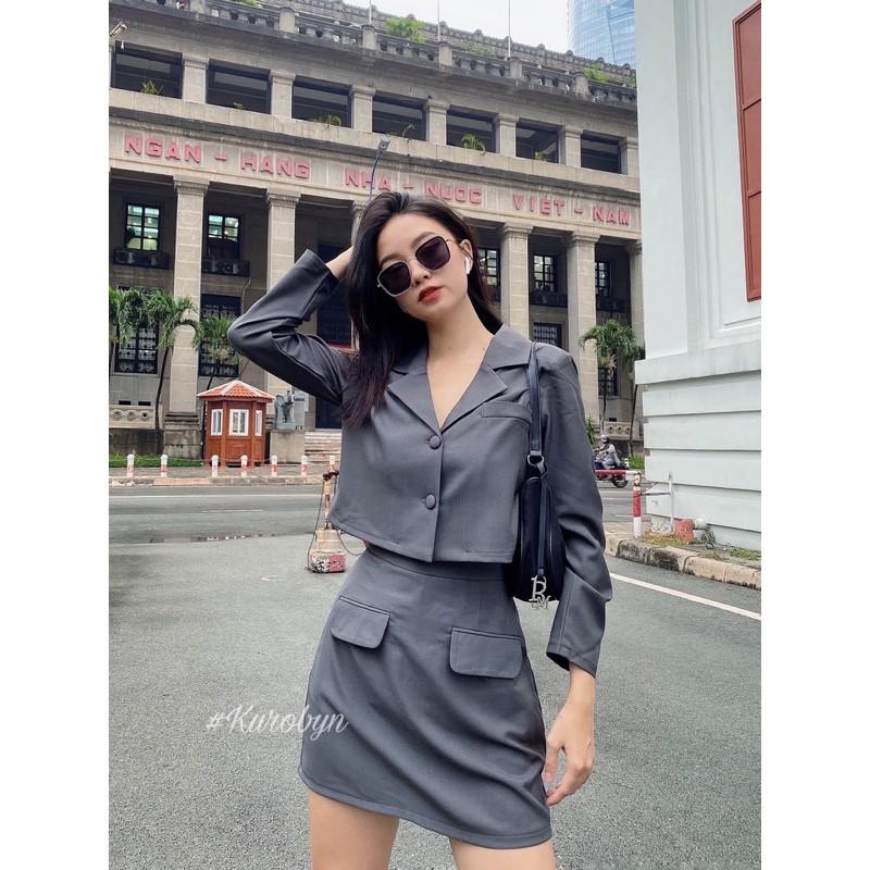 Áo blazer croptop (Nhiều màu)