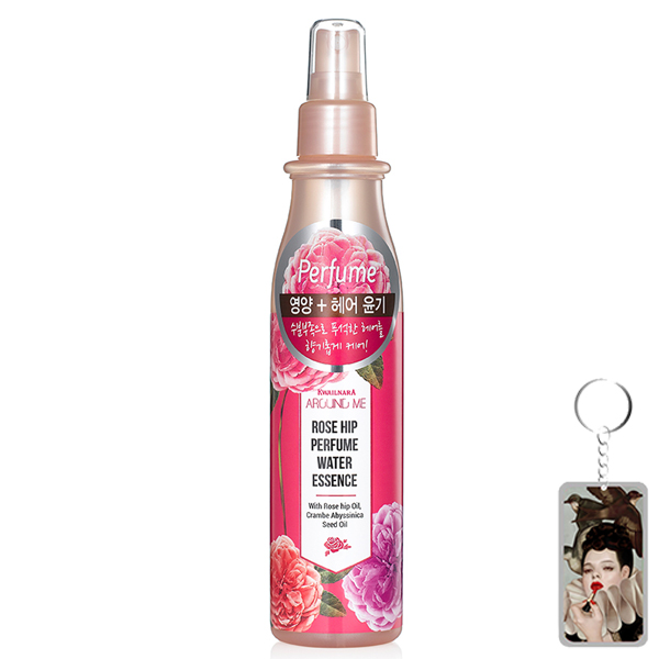 Xịt dưỡng tóc hoa hồng Around Me Rose Hip Perfume Water Essence Hàn Quốc 200ml tặng kèm móc khoá