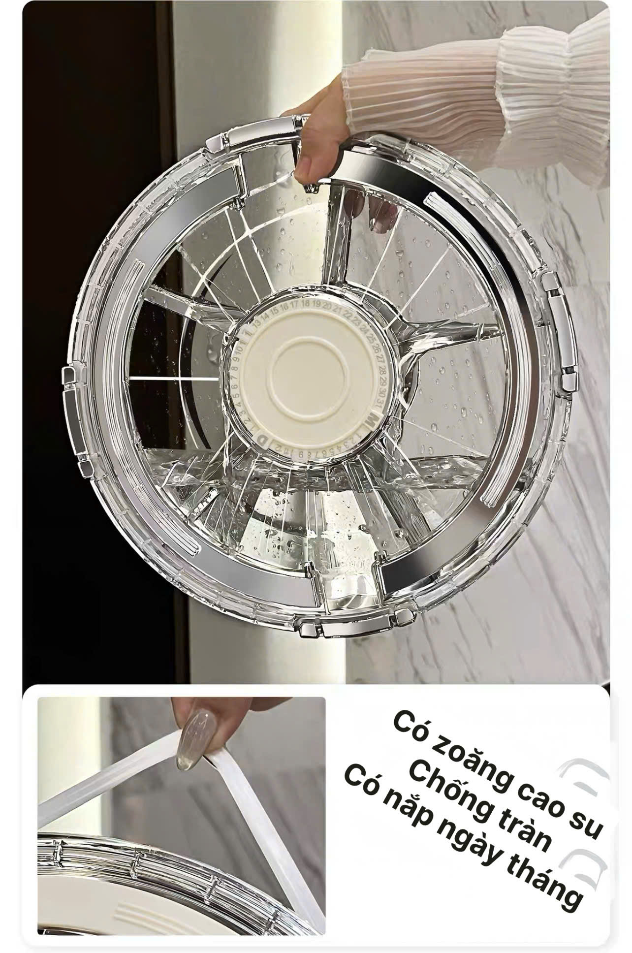 Khay Mứt Hình Gấu Vân Kim Cương 6 Ngăn Kèm Quai Xách – Hộp Đựng Bánh Kẹo Mứt Tết Sang Trọng, Hiện Đại - HÀNG CHÍNH HÃNG MINIIN