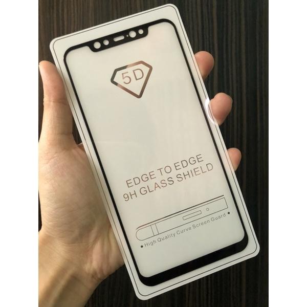 Cường lực 5D Xiaomi Mi 8 full keo vát cạnh 2.5 siêu mượt