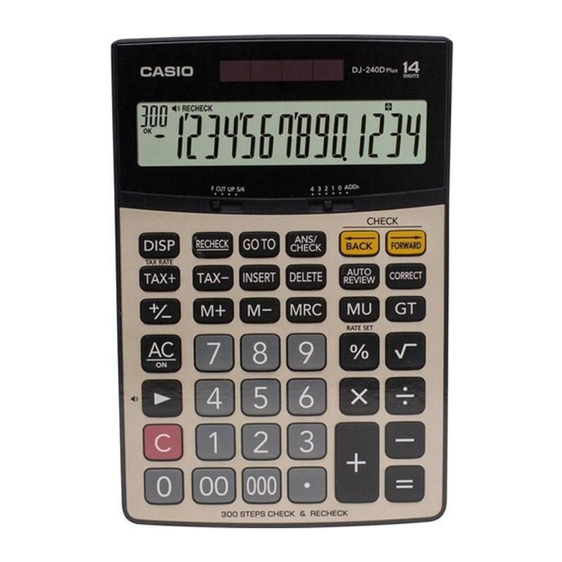 Máy Tính Văn Phòng Casio DJ 240D-W-DP Plus - Kèm Quà Chất