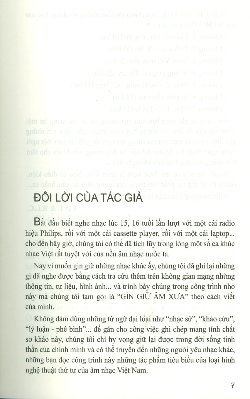 GÌN GIỮ ÂM XƯA - Tản Văn - Sơ Khảo Nhạc Việt