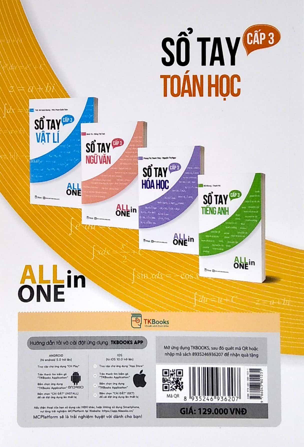 All In One - Sổ Tay Toán Học Cấp 3