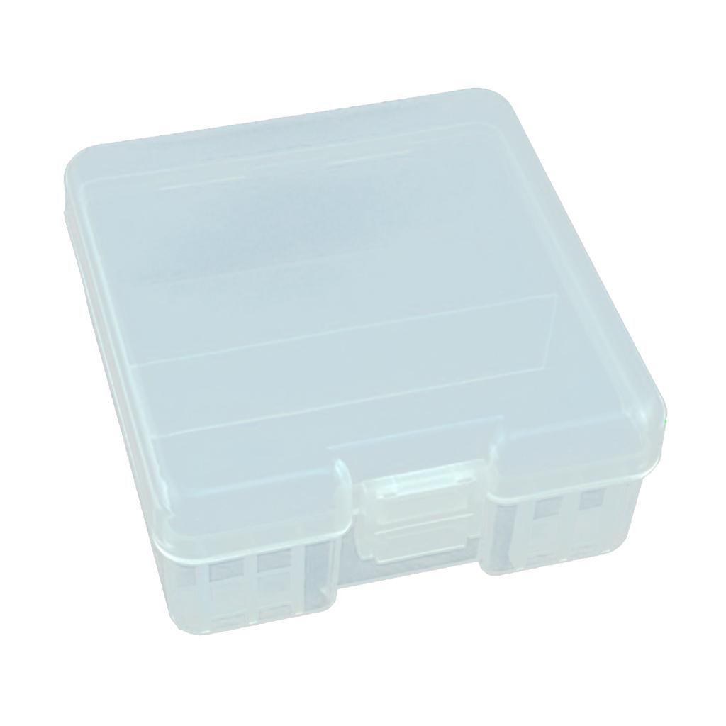 100 x Hard Plastic Case Holder Storage Box for Rechargeable AAA Batteries