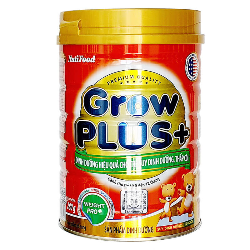 Sữa Grow Plus+ 780g (trẻ dưới 1 tuổi suy dinh dưỡng thấp còi)