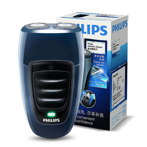 Máy cạo râu du lịch cao cấp PHILIPS PQ190 - Hàng Nhập Khẩu - Sạc tích hợp trên thân