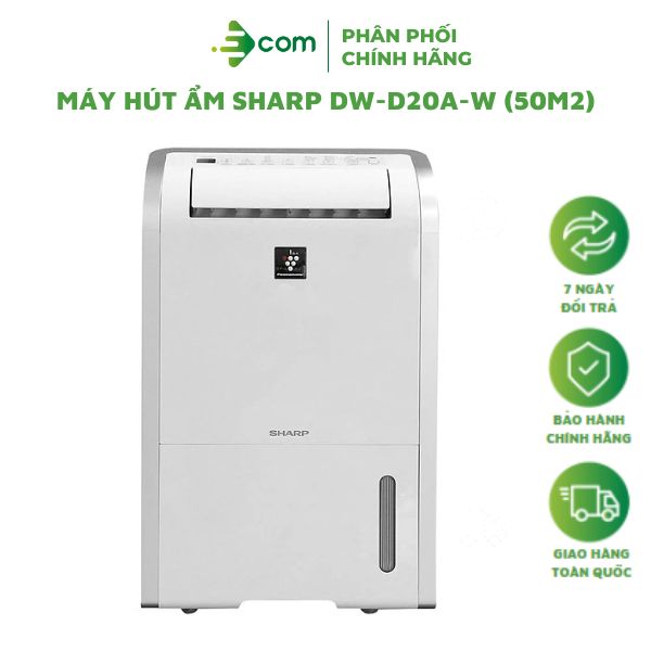 MÁY HÚT ẨM SHARP DW-D20A-W (50M2) - Hàng chính hãng