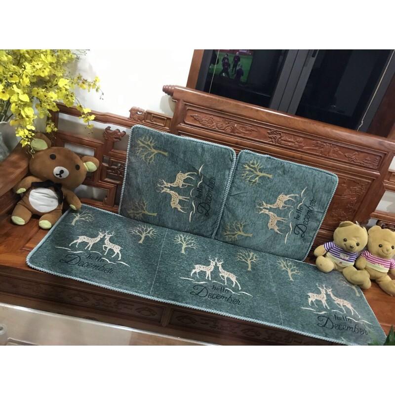 Bộ thảm ghế mẫu mới 3 món 1m7x55