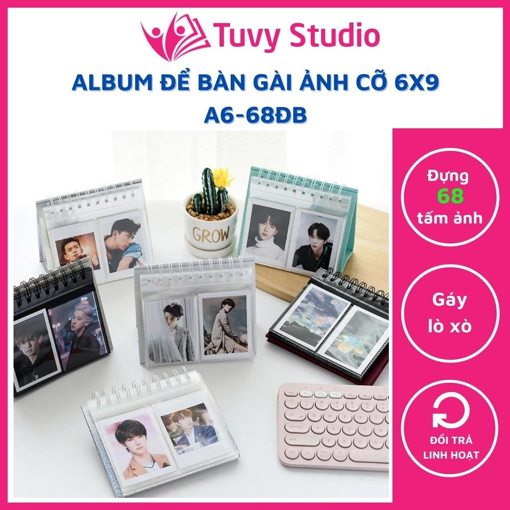 Album ảnh để bàn chứa 68 ảnh 6x9 trang trí bàn làm việc, kệ tủ binder card, đựng thẻ ảnh lomocard, card visit
