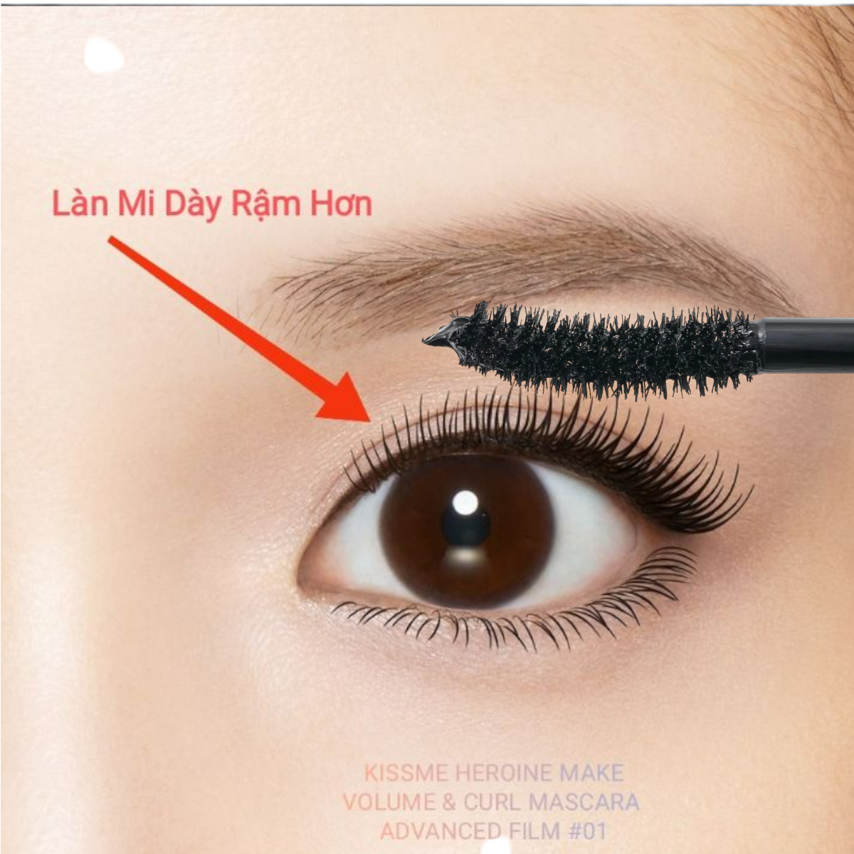 Set Mascara Chuốt Dài Mi Và Mascara Tẩy Trang Mi Kissme Heroine Make (2 cây)