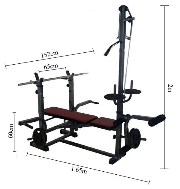 Ghế tập tạ đa năng Xuki, Giàn tạ đa năng kéo xô Xuki (không kèm tạ)